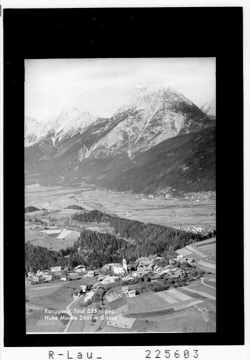 Ranggen in Tirol 825 m gegen Hohe Munde 2661 m