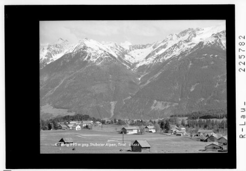 Obsteig 995 m gegen Stubaier Alpen