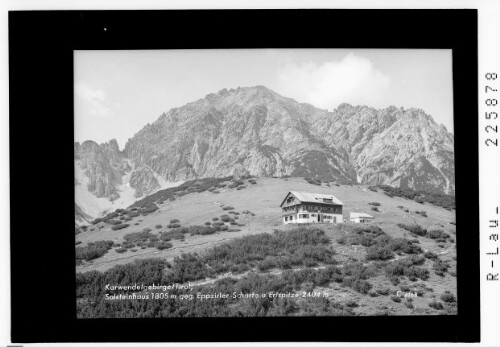 Karwendelgebirge / Tirol / Solsteinhaus 1805 m gegen Eppzirler Scharte und Erlspitze 2404 m