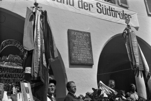 25 Jahre Verband der Südtiroler in Vorarlberg - Einweihung Südtirolerplatz