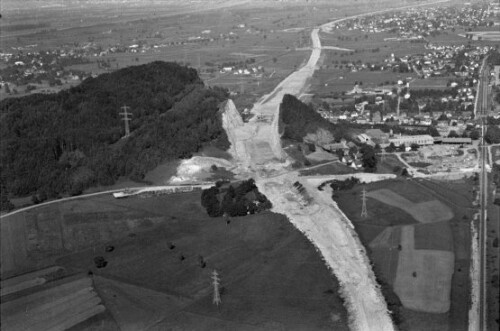 Bau der Rheintalautobahn - Durchstich Udelberg