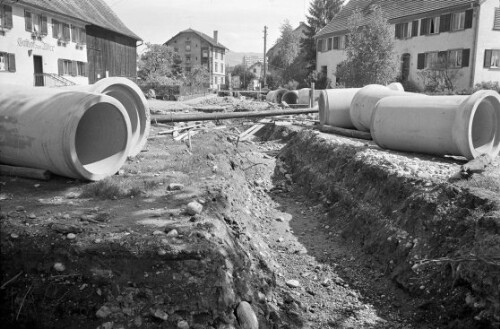 Kanalisation in der Vorklostergasse in Bregenz