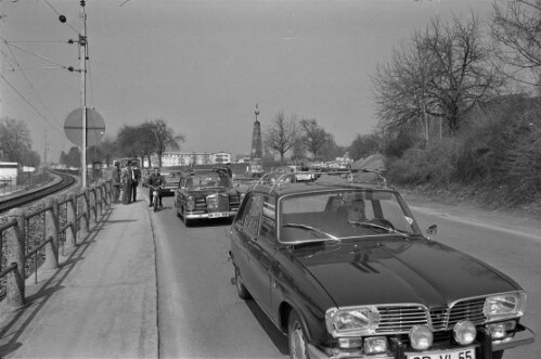 Verkehrsstau auf der Lindauerstraße in Lochau