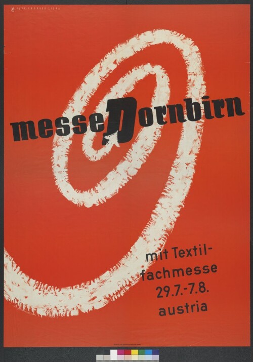 Plakat der Dornbirner Messe Gesellschaft 1955