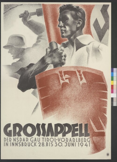 Propagandaplakat zum Großappell der NSDAP