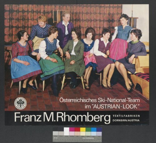 Werbemotiv des Textilunternehmens Franz M. Rhomberg