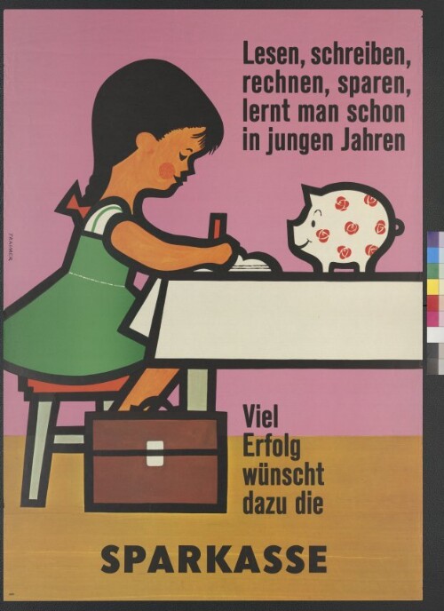 Werbeplakat der Sparkassen