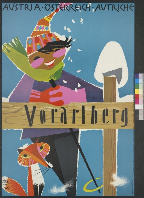 Winter-Fremdenverkehrsplakat Vorarlberg