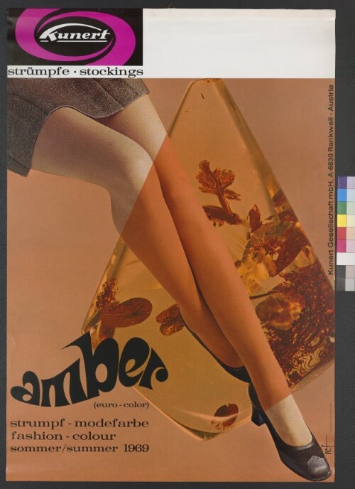 Werbeplakat des Textilunternehmens Kunert, Rankweil