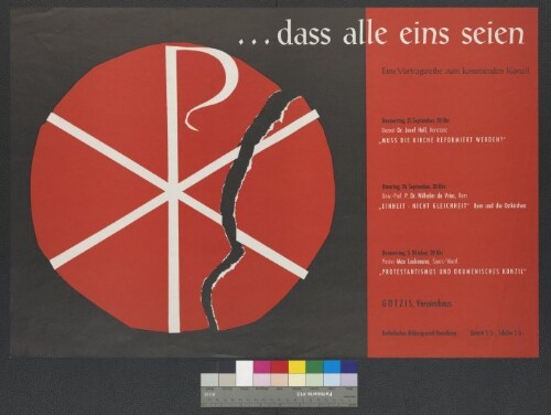 Plakat des katholischen Bildungswerks Vorarlberg