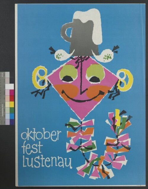 Veranstaltungsplakat für Oktoberfest Lustenau um 1960