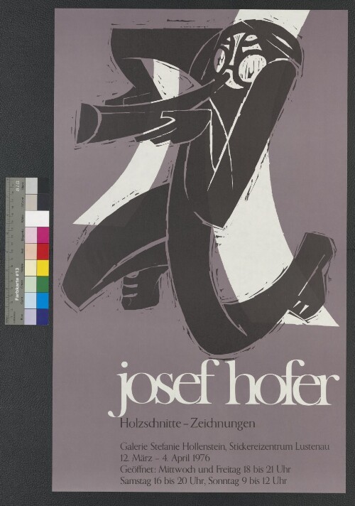 Ausstellungsplakat des Grafikers Josef Hofer