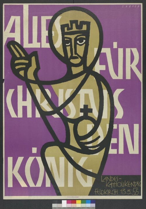 Plakat zum Vorarlberger Landes-Katholikentag 1955