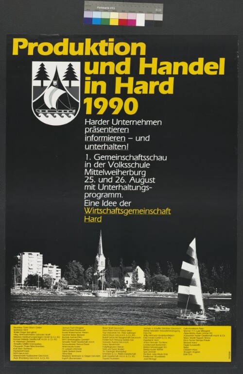 Werbeplakat der Wirtschaftsgemeinschaft Hard