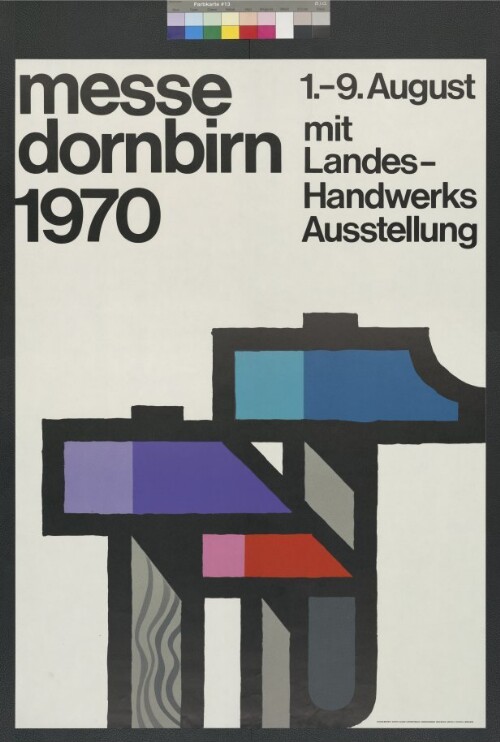 Plakat der Dornbirner Messe Gesellschaft 1970