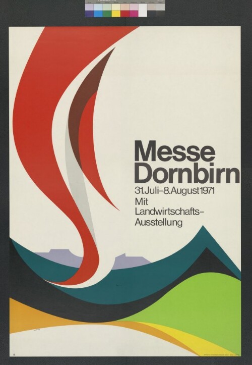 Plakat der Dornbirner Messe Gesellschaft 1971