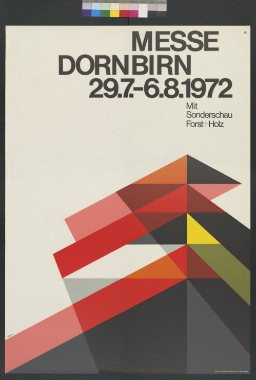 Plakat der Dornbirner Messe Gesellschaft 1972