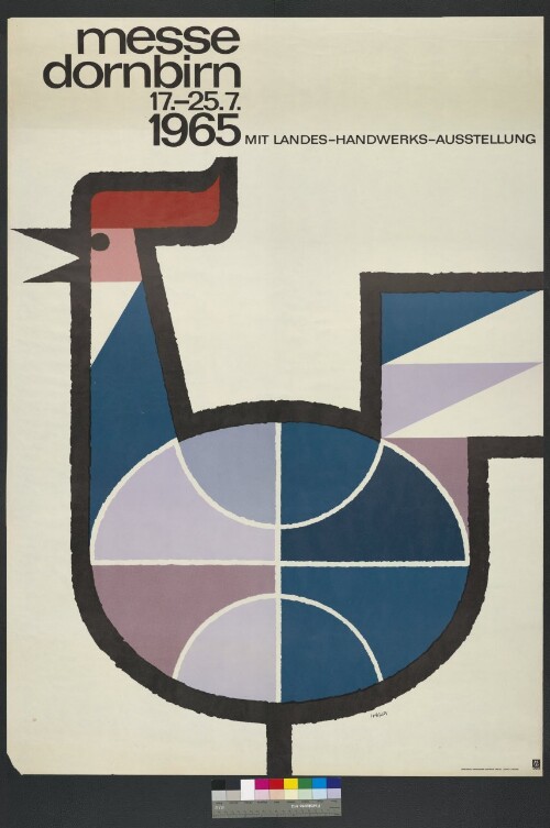 Plakat der Dornbirner Messe Gesellschaft 1965