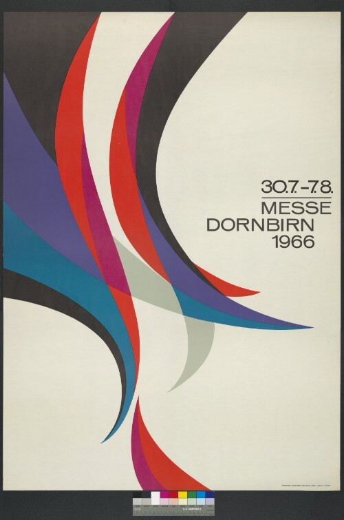 Plakat der Dornbirner Messe Gesellschaft 1966