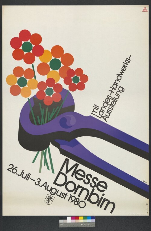 Plakat der Dornbirner Messe Gesellschaft 1980
