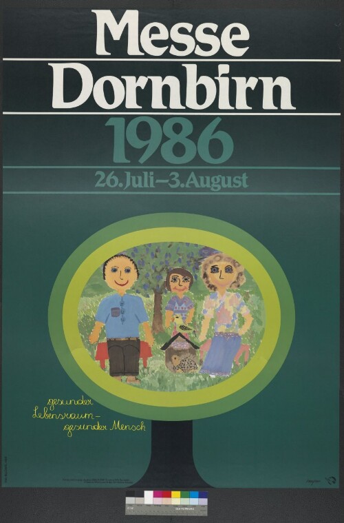 Plakat der Dornbirner Messe Gesellschaft 1986