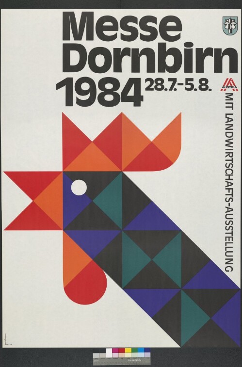 Plakat der Dornbirner Messe Gesellschaft 1984