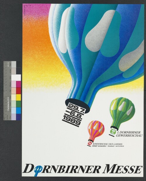 Plakat der Dornbirner Messe Gesellschaft 1989