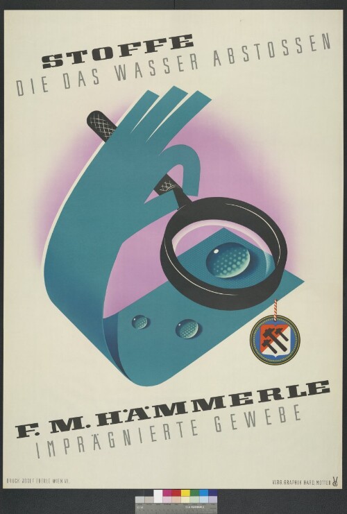 Werbeplakat des Textilunternehmens F.M. Hämmerle