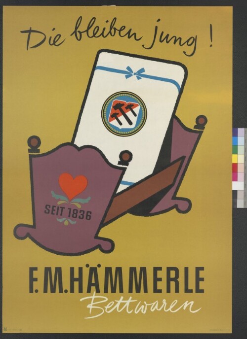 Werbeplakat des Textilunternehmens F.M. Hämmerle