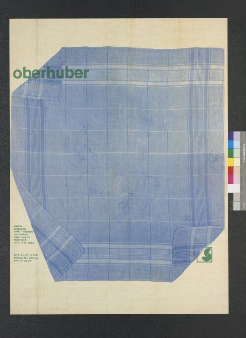Ausstellungsplakat Oberhuber Galerie Seebacher Nüziders