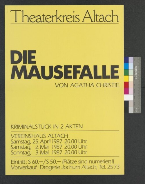 Plakat für Theaterkreis Altach 1987