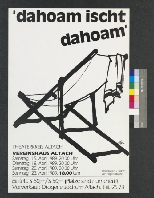 Plakat für Theaterkreis Altach 1989