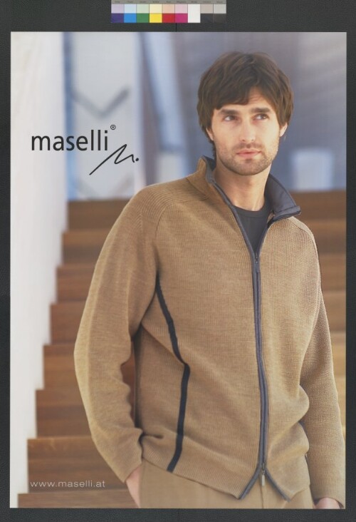 Plakat des Strickmodeunternehmens Maselli