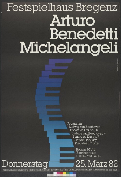 Plakat für Konzert im Festspielhaus Bregenz