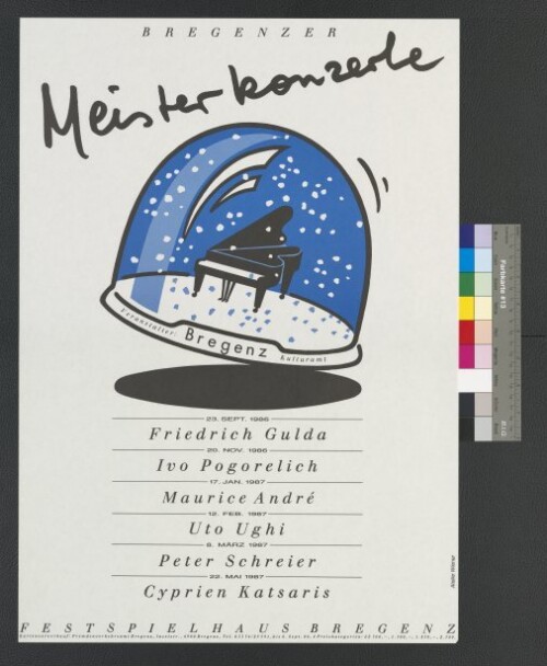 Plakat für Bregenzer Meisterkonzerte
