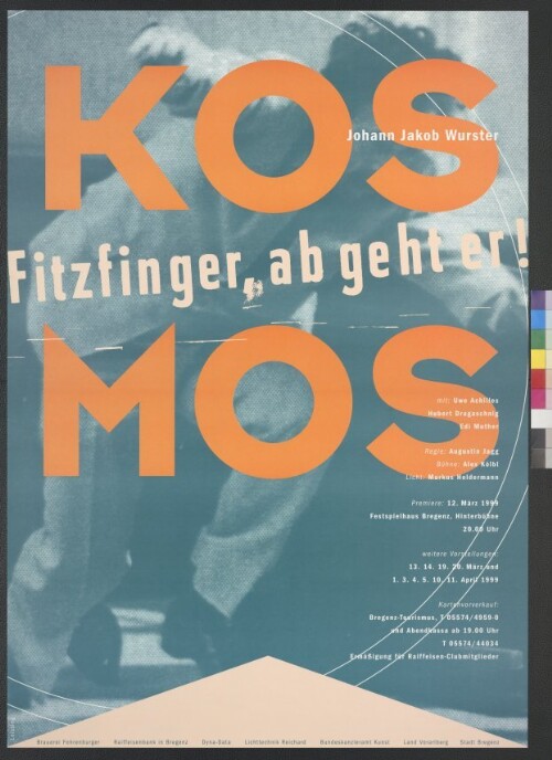 Plakat für das Theater Kosmos