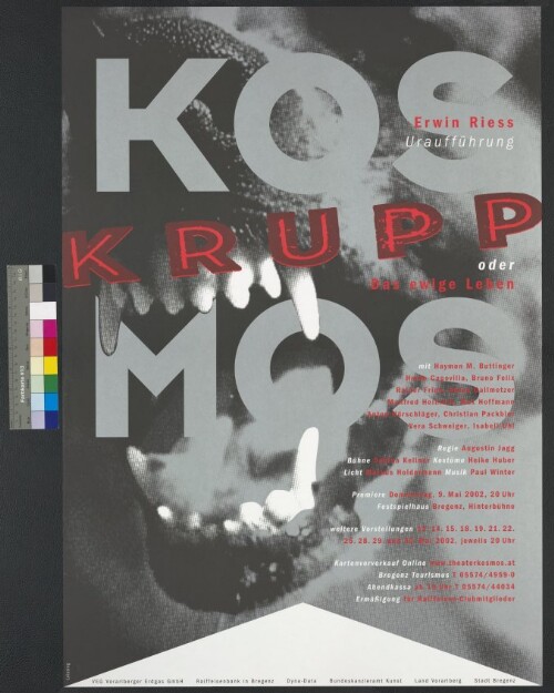 Plakat für das Theater Kosmos