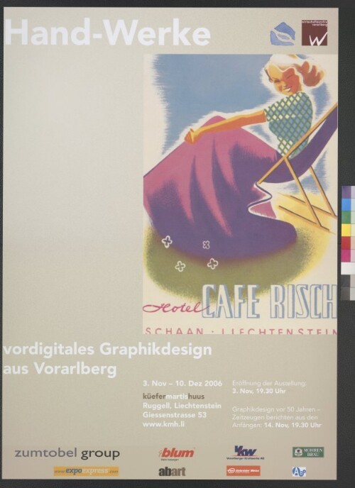 Plakat für das Wirtschaftsarchiv Vorarlberg