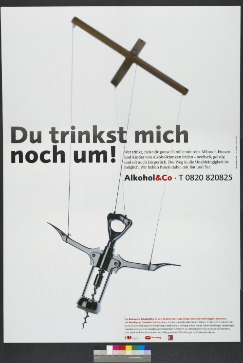 Plakat für die Informationskampagne 'Alkohol & Co'