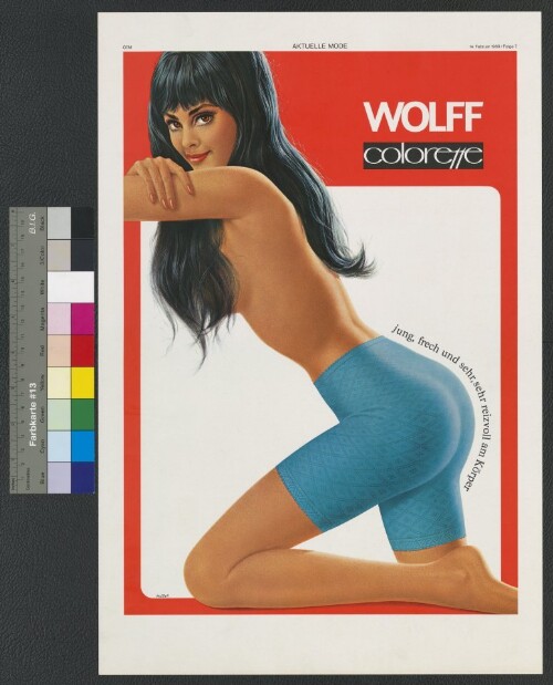 Werbeplakat des Textilunternehmens Wolff