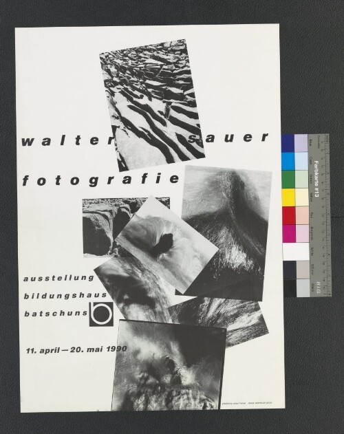 Ausstellungsplakat Walter Sauer Batschuns 1990