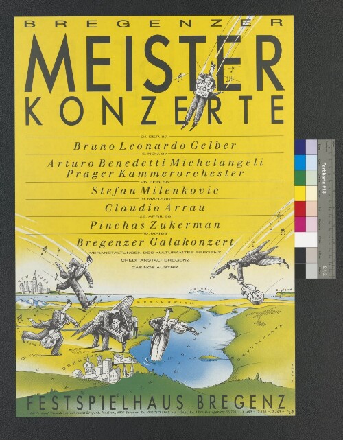 Plakat für Bregenzer Meisterkonzerte 1987