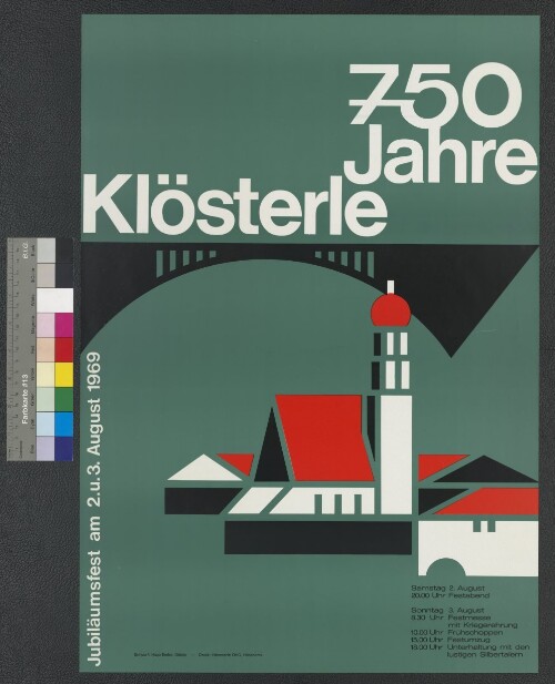 Plakat für das Jubiläumsfest 750 Jahre Klösterle