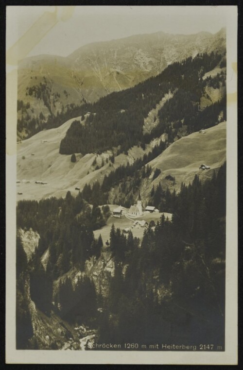 Schröcken 1260 m mit Heiterberg 2147 m