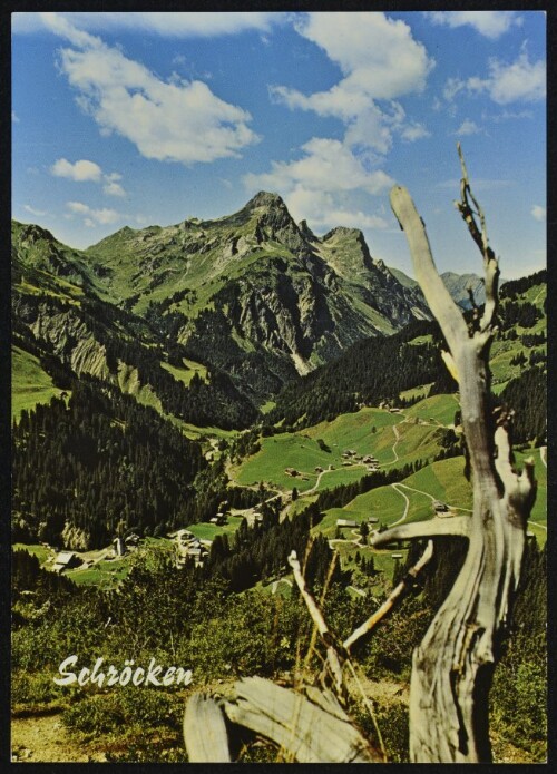 Schröcken : [Schröcken im Bregenzerwald, 1265 m gegen Hochkünzelspitze, 2397 m Vorarlberg, Österreich ...]