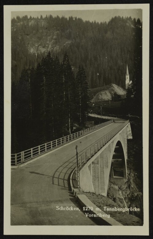 Schröcken, 1270 m, Tannbergbrücke : Vorarlberg