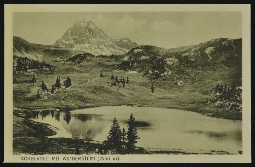 [Schröcken] Körbersee mit Widderstein (2536 m)