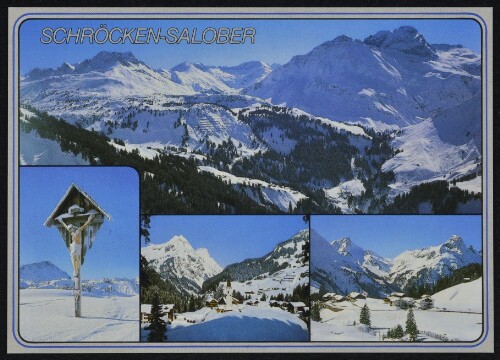 Schröcken-Salober : [Im schönen Bregenzerwald Schigebiet Salober und Körbersee mit Blick auf Karhorn (2416 m) und Mohnenfluh (2542 m) Schröcken und Neßlegg mit Blick auf die Künzelspitze (2397 m) Vorarlberg/Austria ...]