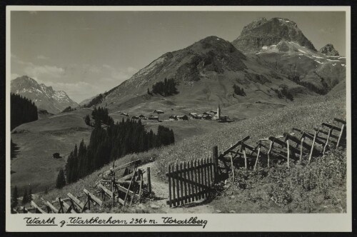 Warth g. Wartherhorn 2364 m. Vorarlberg