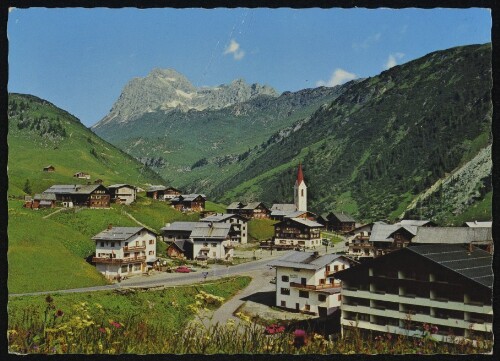 [Warth] : [Warth am Arlberg 1480 m gegen Widderstein 2536 m ...]